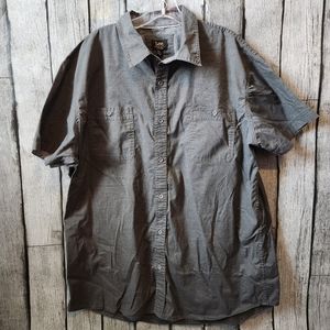 Charcoal Gray Button Down Shirt‎ by Lees
